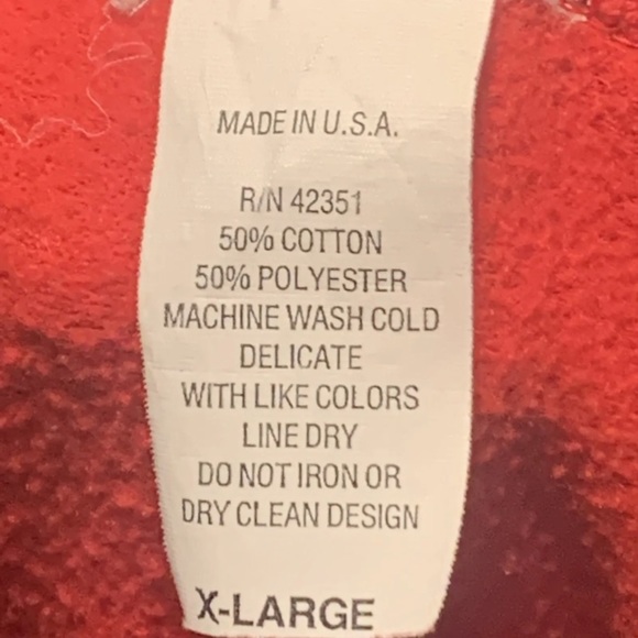 Vintage 90s Womens Holiday Christmas Red Sweatshirt, Bears, Made in USA Size XL - Picture 7 of 8